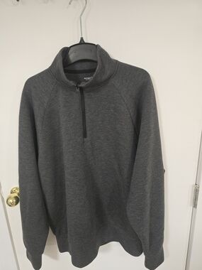 Old Navy Men's Dark Gray Half-Zip Pullover Sweater